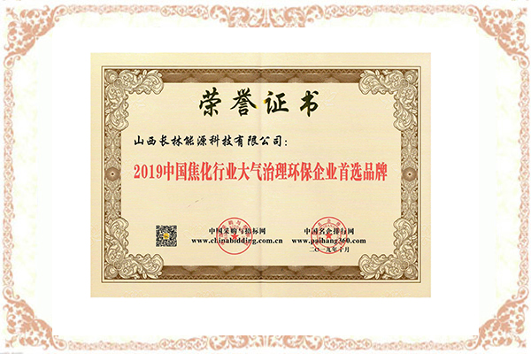 2019 中國焦化行業大氣治理環保企業